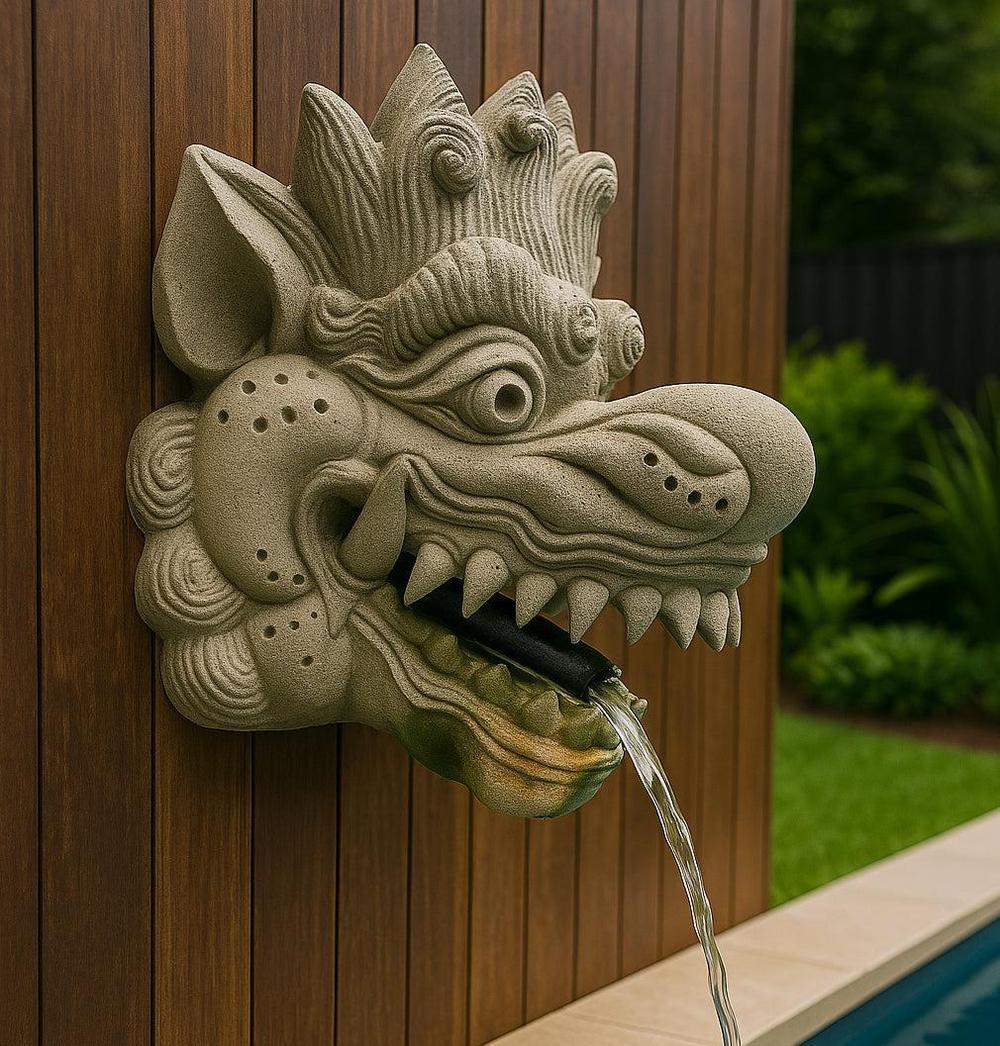 Dragons Head Wall Water Fountain