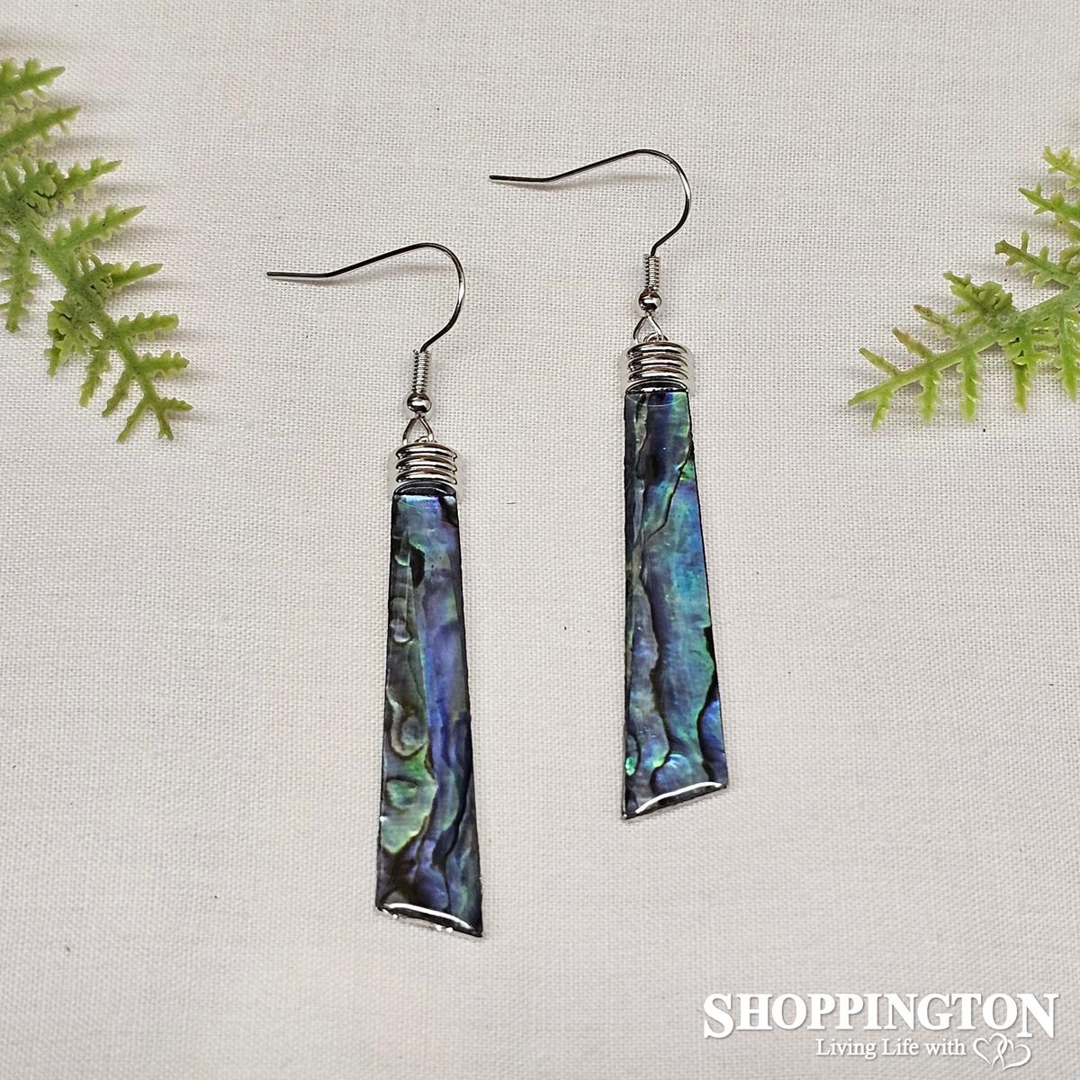 Earrings - Paua Toki