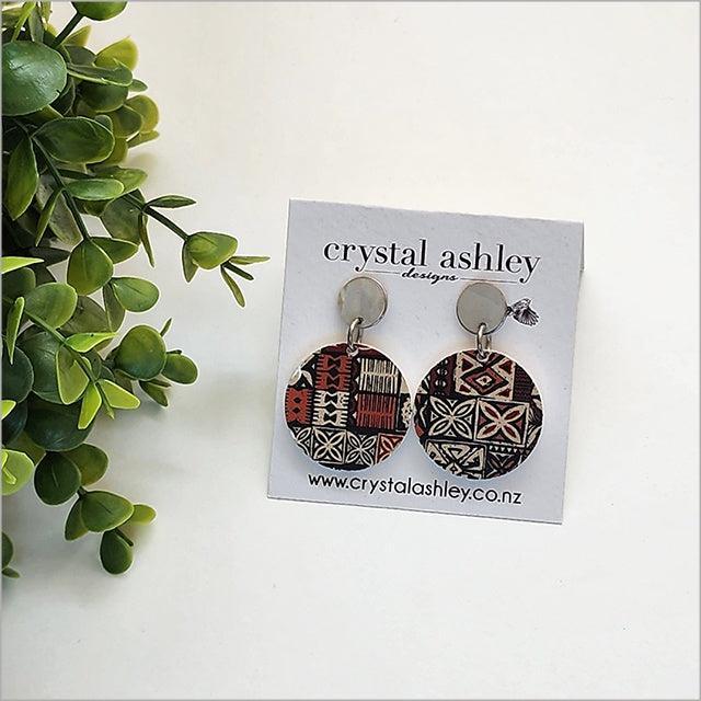 Earrings - Vintage Pacific Round