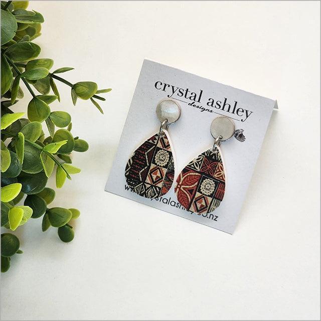 Earrings - Vintage Pacific Teardrop
