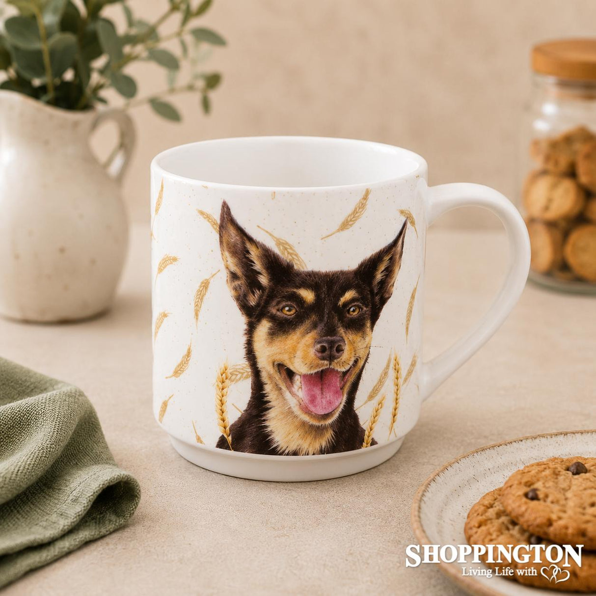 Farmyard Animal Faces Mug - Dog