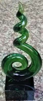 Glass Art - Kiwiana Koru