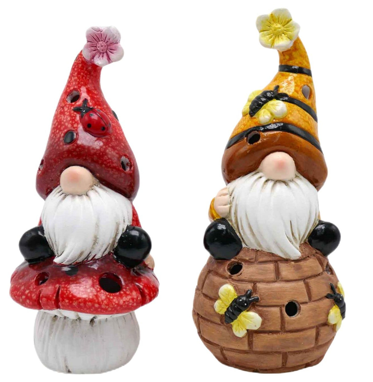 Terracotta Gnome On Mushroom or Hive