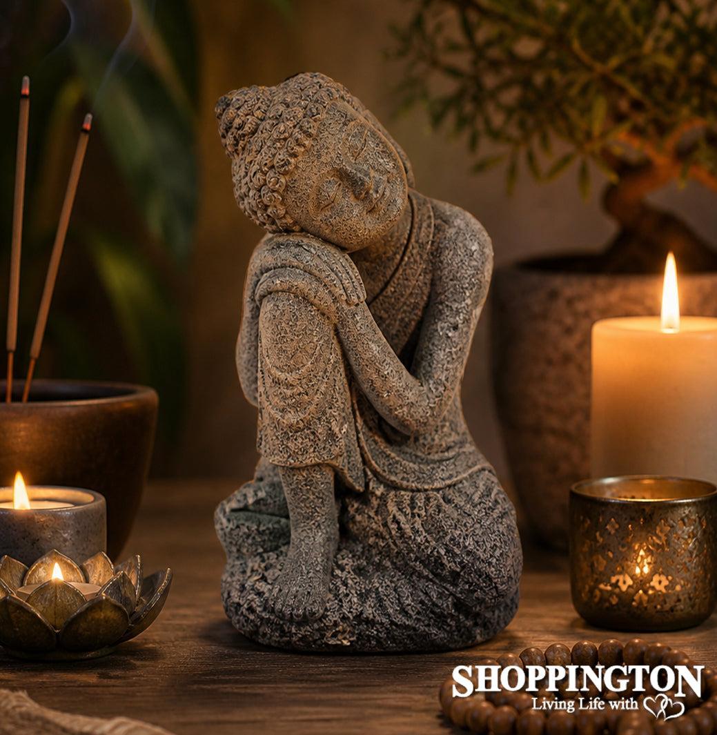 Garden Ornament - Garden Buddha - Tilted Head