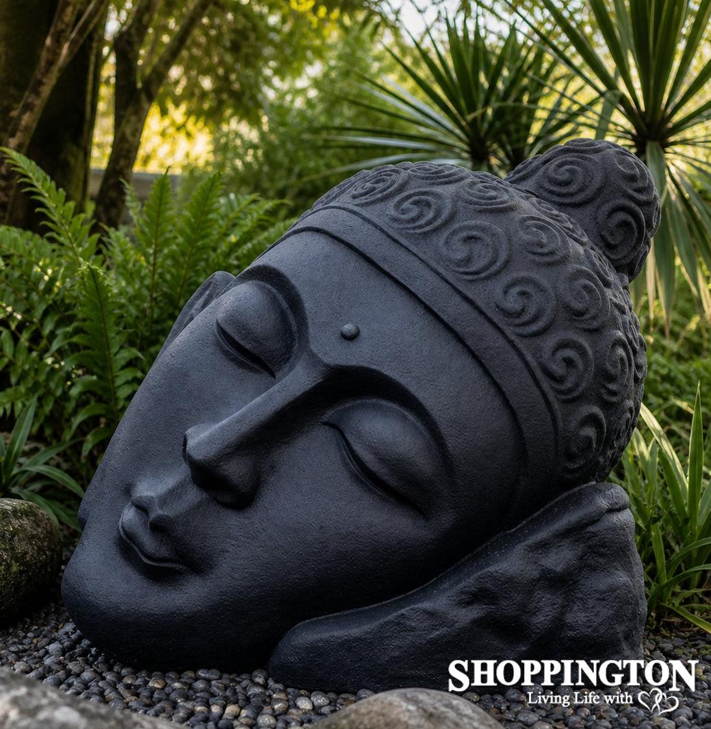 Garden Sculpture - Concrete Buddha Face 80cm