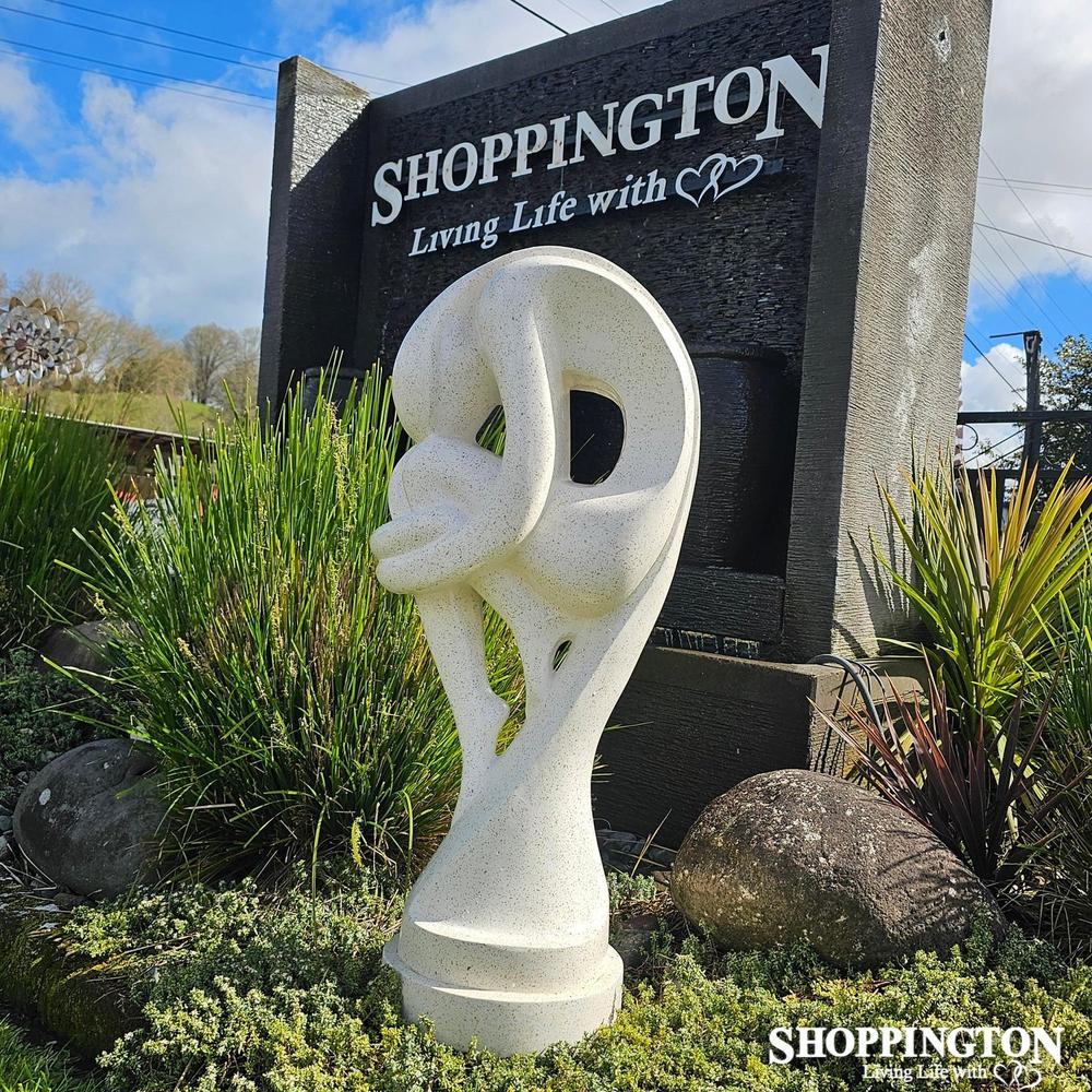 Garden Sculpture - Terrazzo Sexy Lady White 100cm