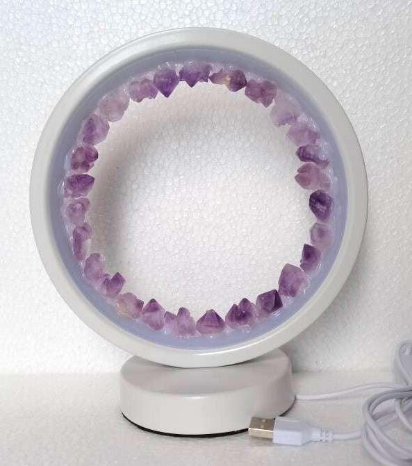 Gemstone LED Lamp - Amethyst