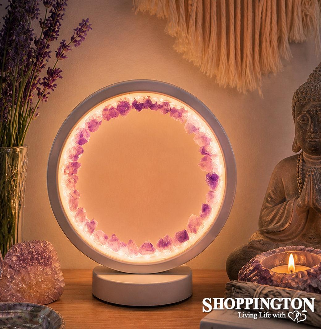 Gemstone LED Lamp - Amethyst