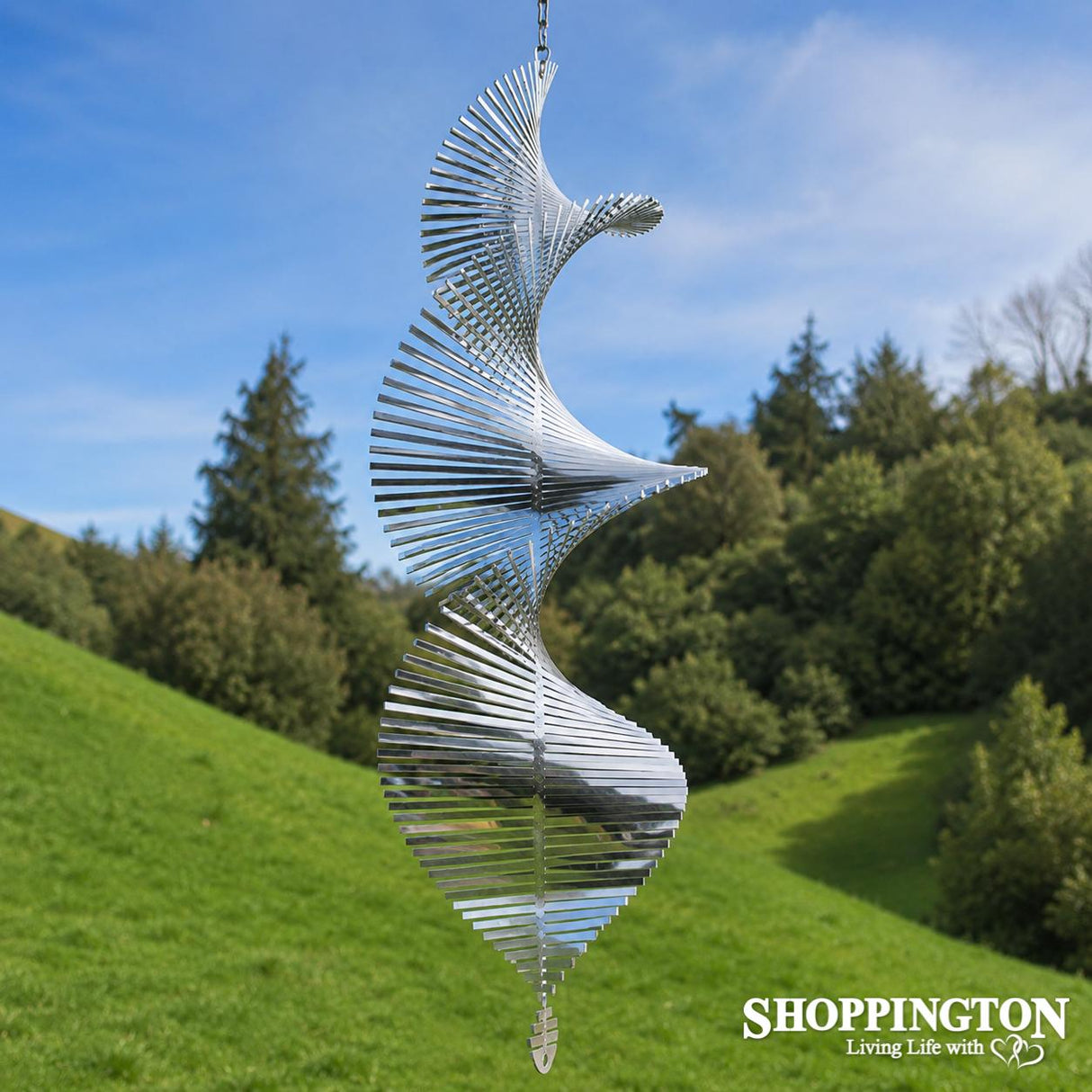 Giant Helix Wind Spinner (Silver)