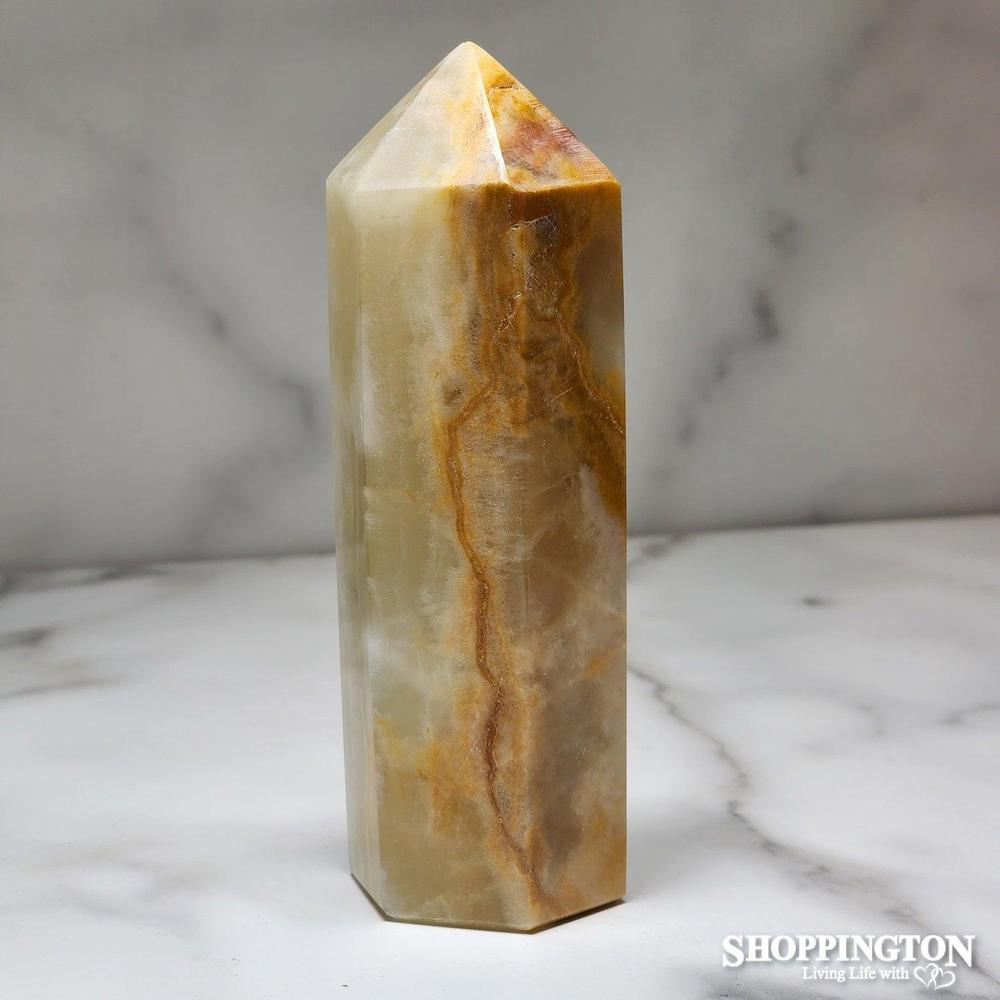 Green Banded Calcite Point B (s)