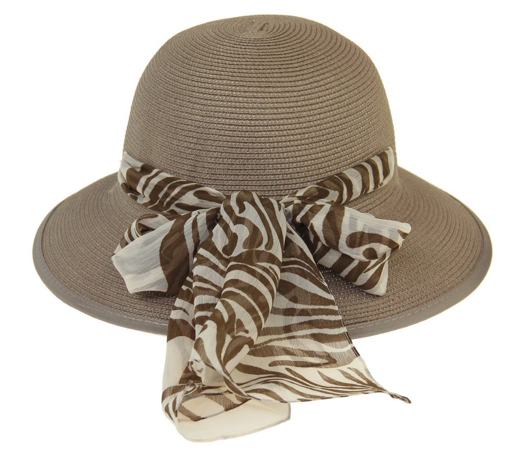 Hat Lani Scarf Trim - Brown