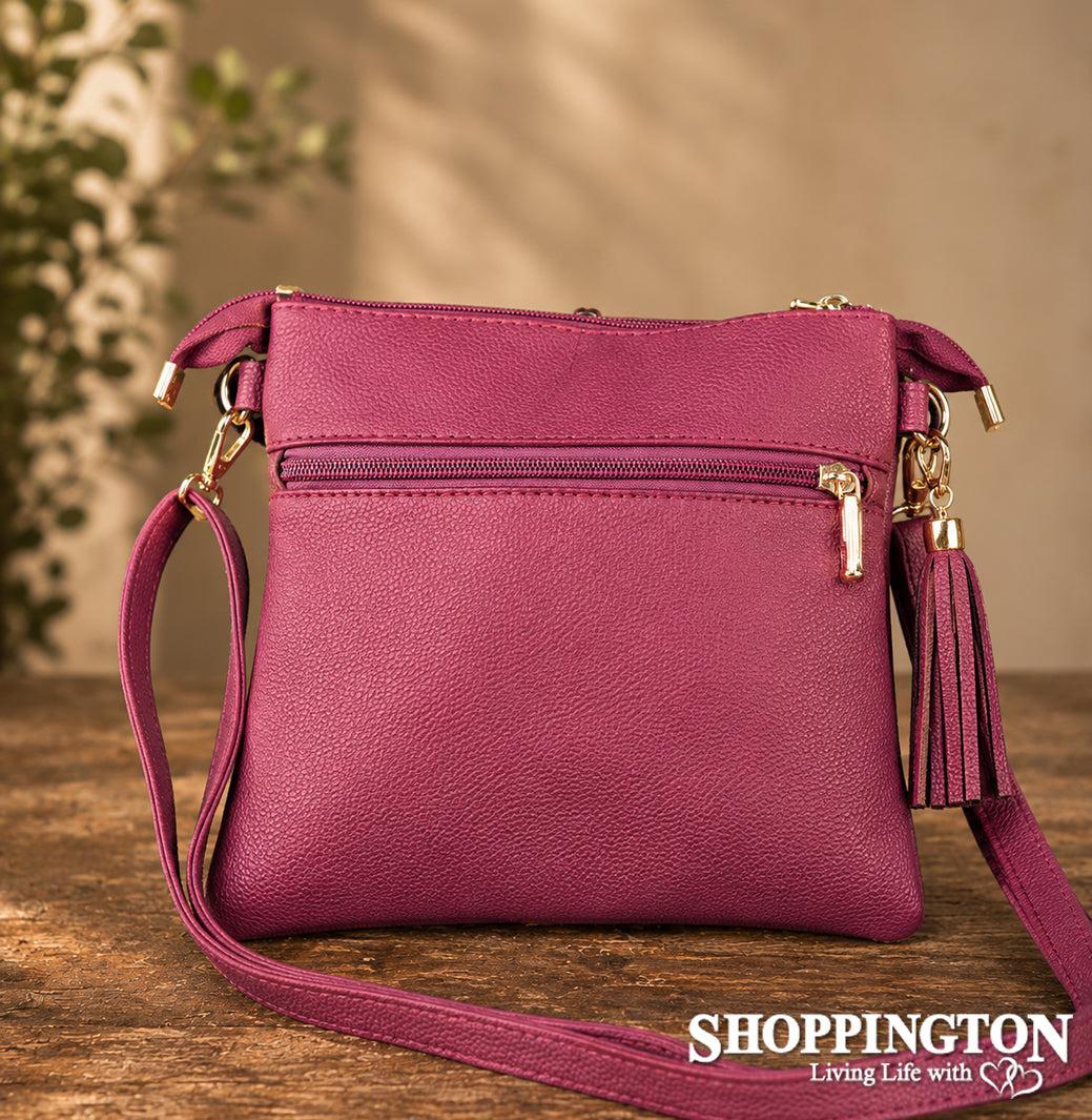 Handbag - Ellay Tassle Wine