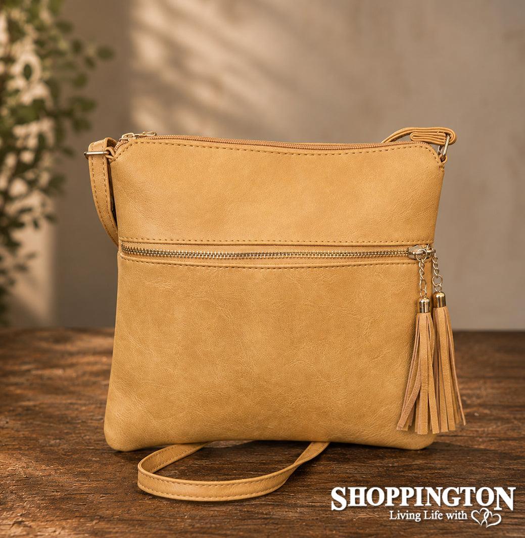 Handbag - Lara Twin Tassle - Mustard