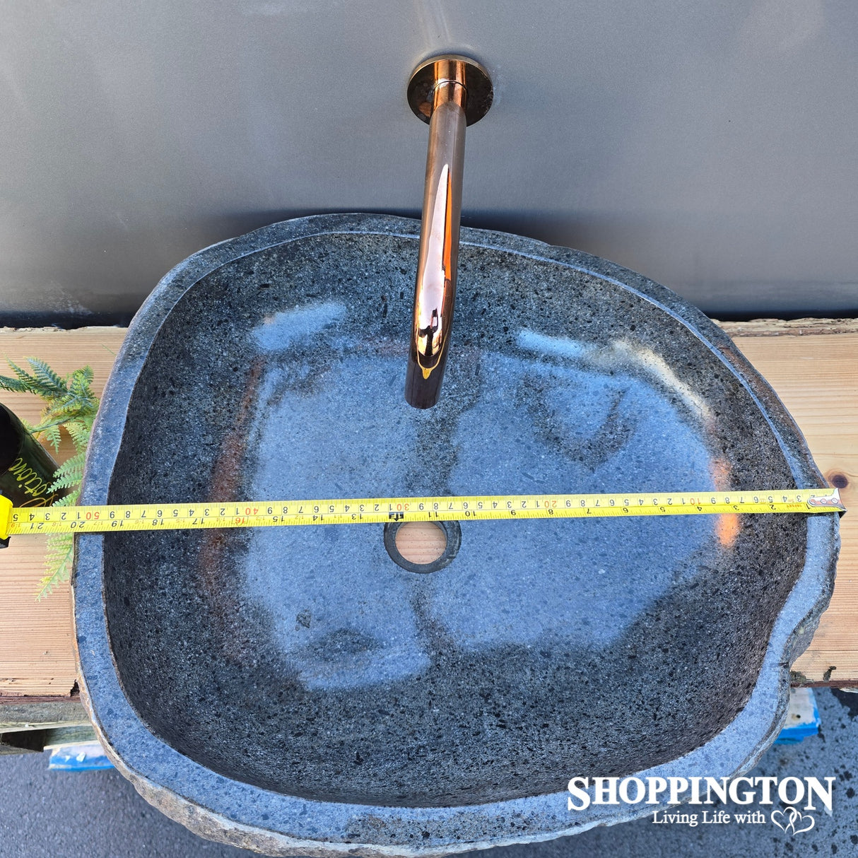 Handcarved Stone Wash Basin - 51cm x 45cm