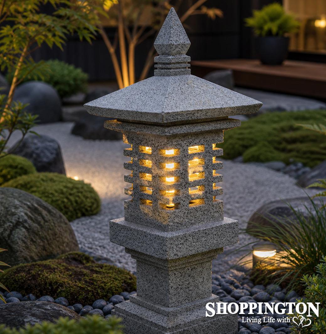 Handmade Concrete Japanese Lantern