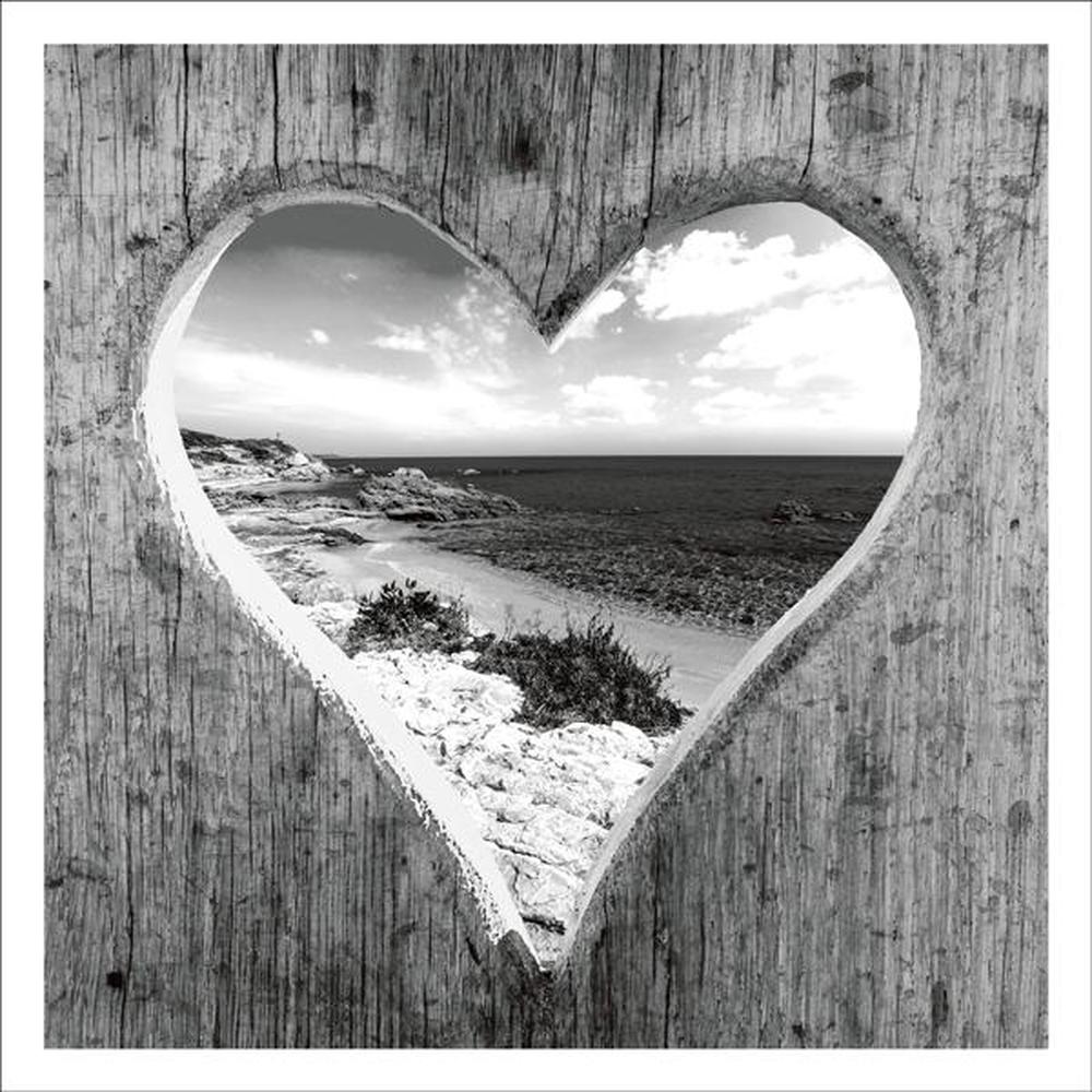 Heart hole in fence Card