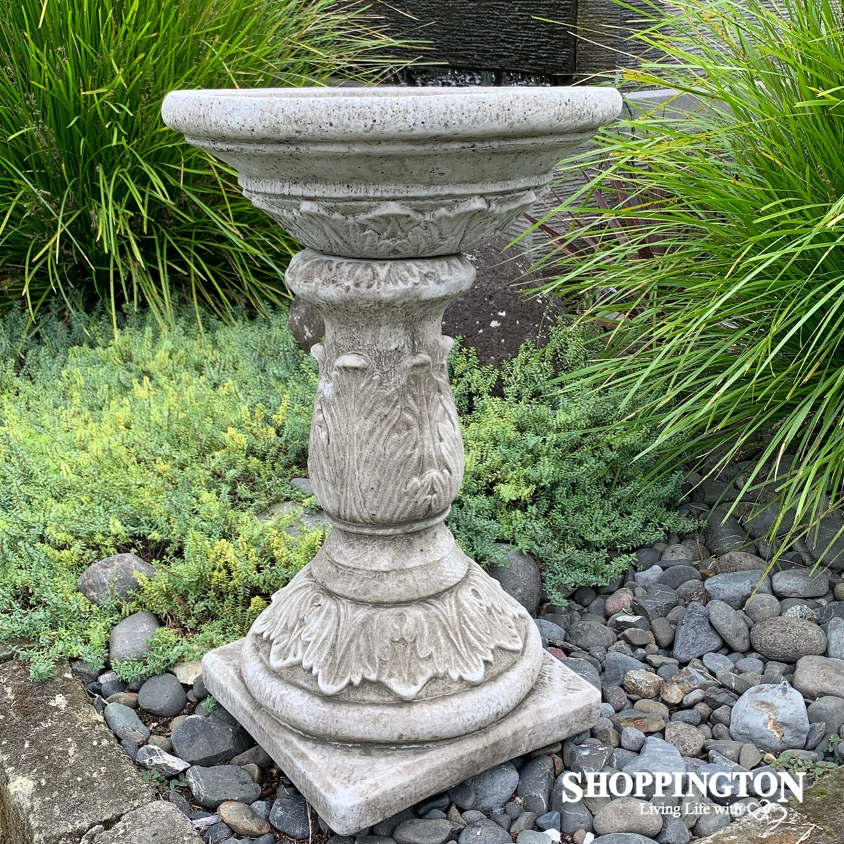 Garden Statue - Acanthus Bird Bath