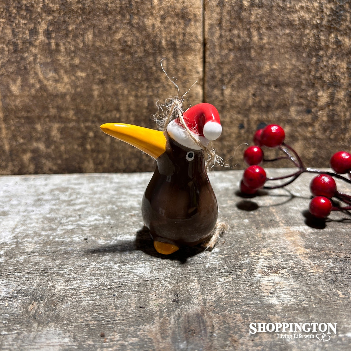 NZ Ceramic Christmas Decoration - Kiwi