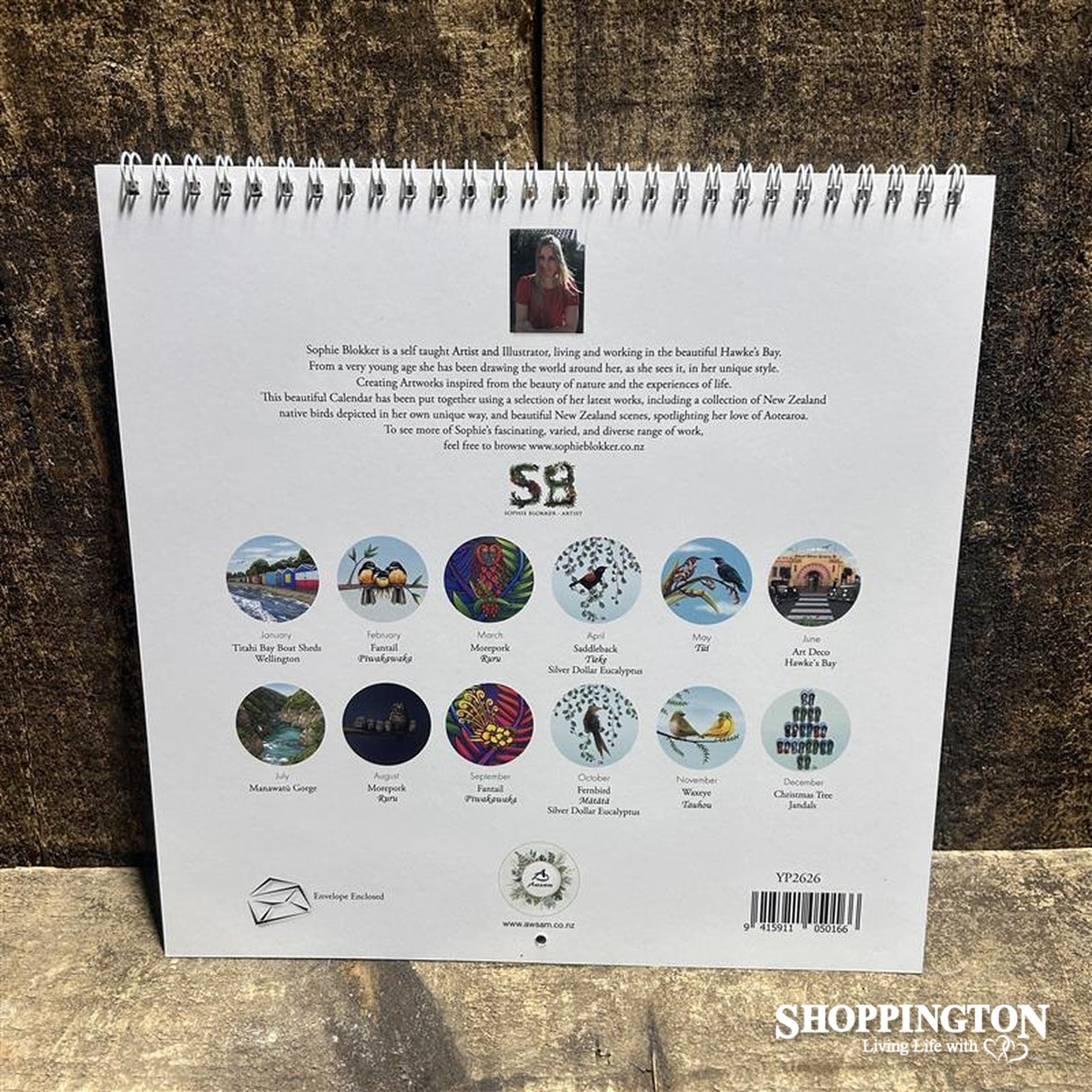 Sophie Blokker Calendar 2026 - NZ Artwork