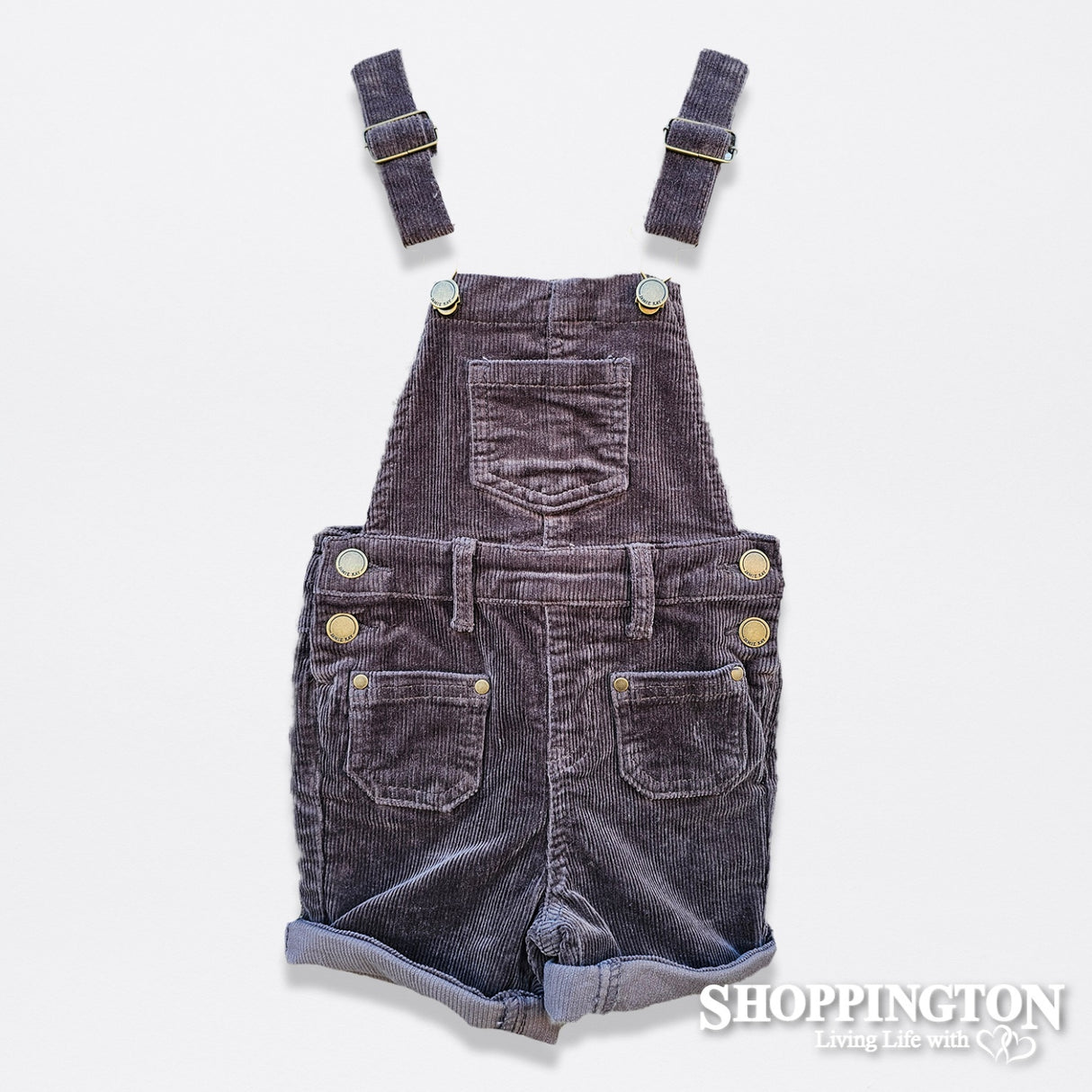 Jamie Kay Chase Cord Overall - Wolf