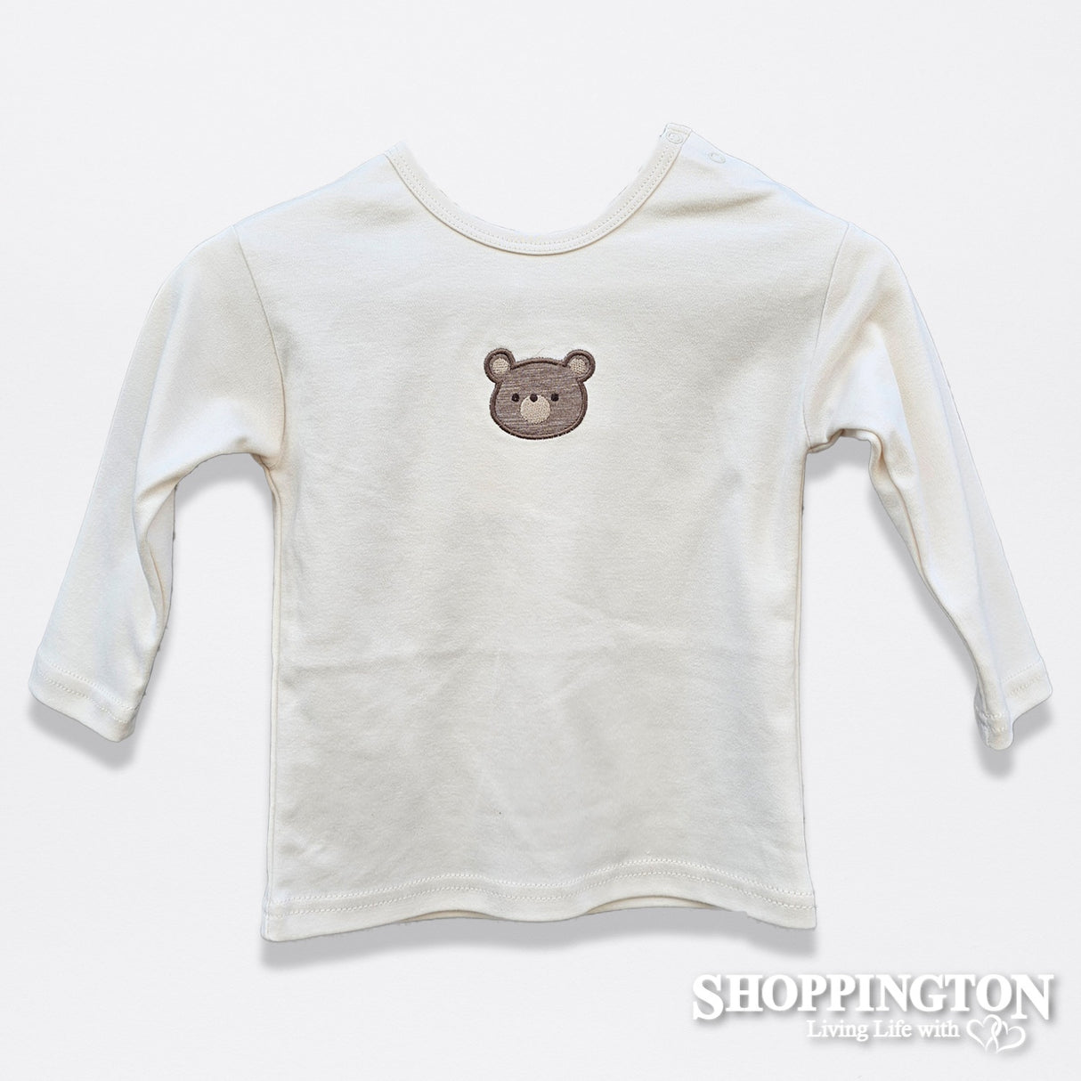 Jamie Kay Pima Cotton Arnold Long Sleeve Top - Cloud Bear