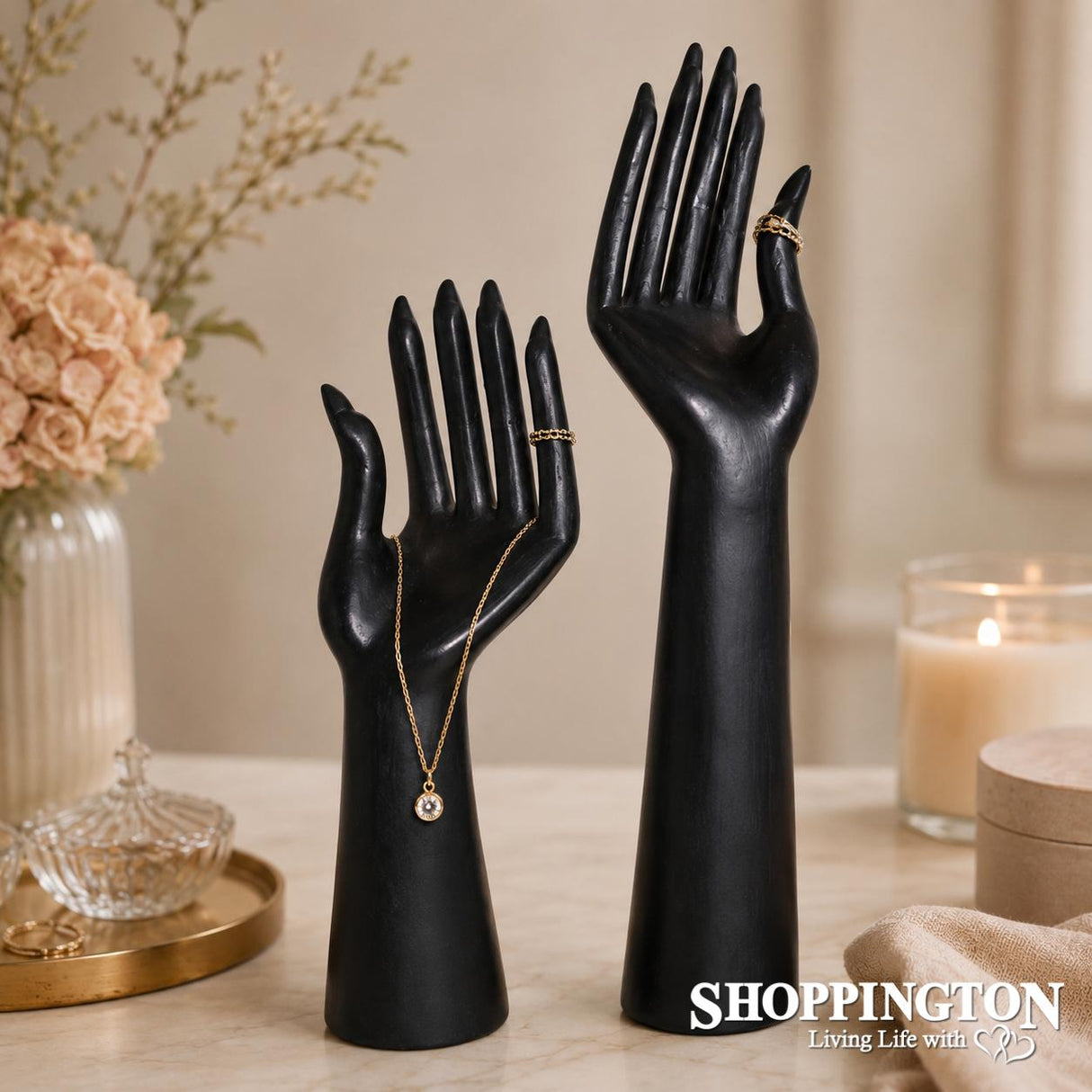 Jewellery Hanger - Wooden Hand Display / 30cm