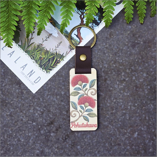 Pohutukawa Keyring