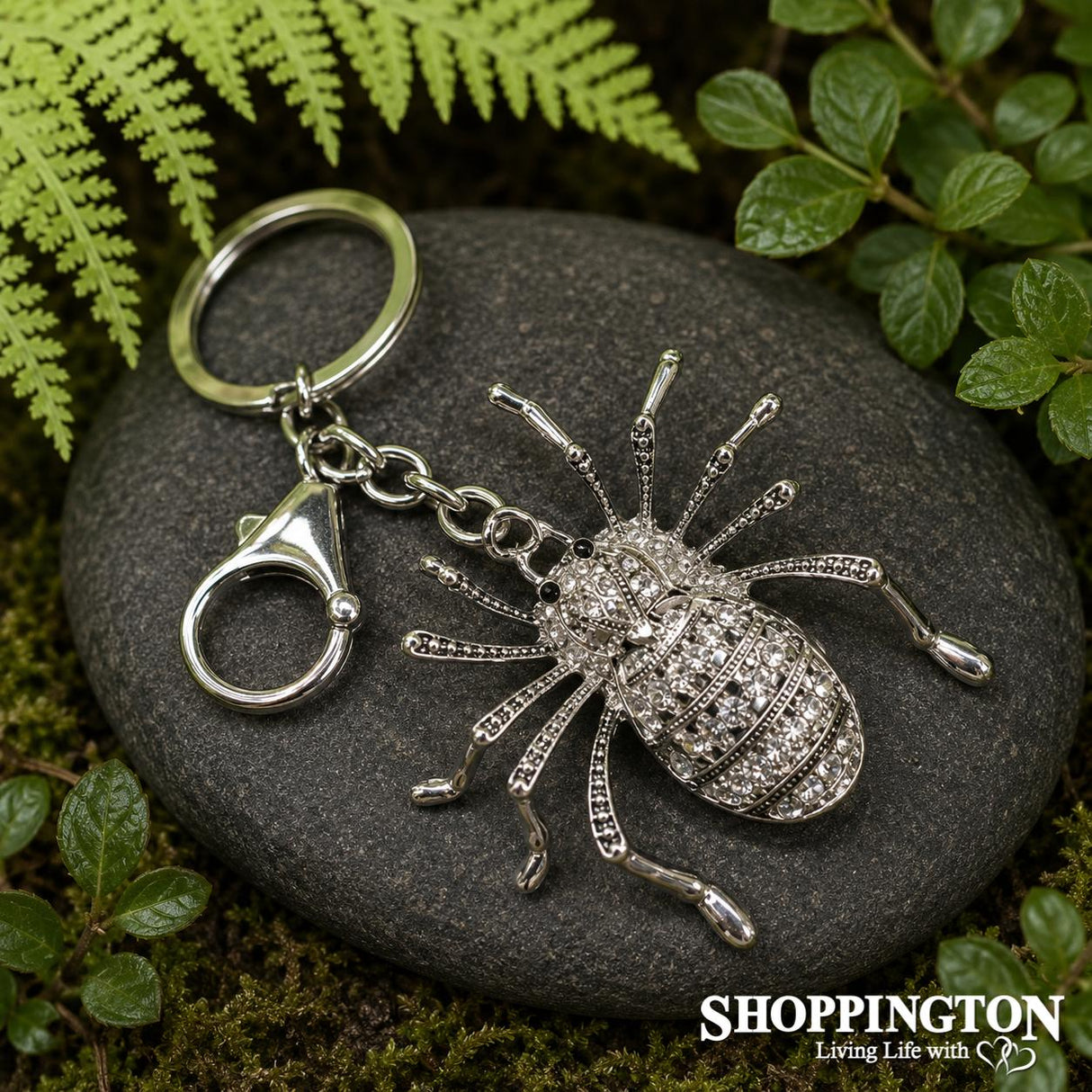 Keyring - Giant Diamante Spider