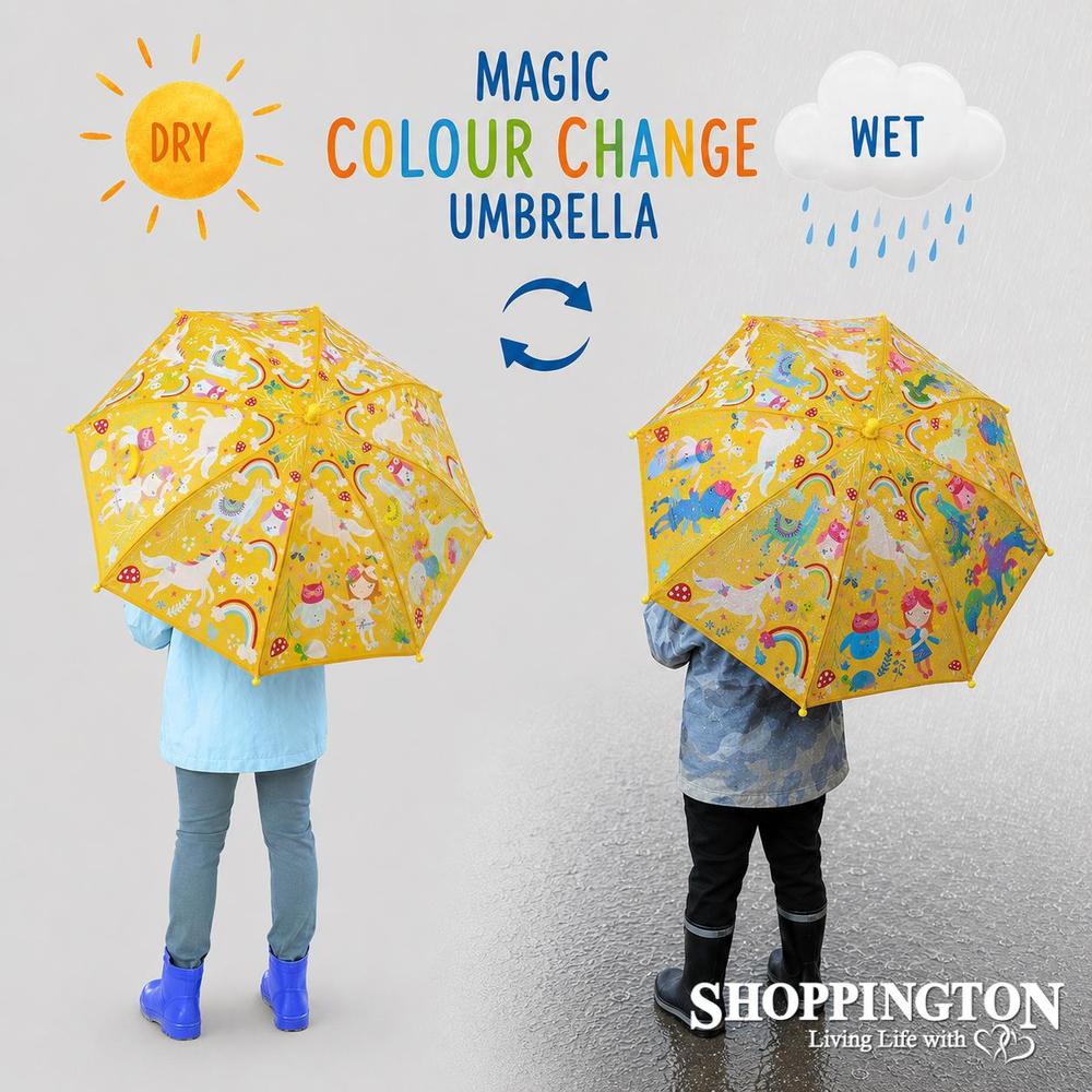 Kids Colour Changing Umbrella - Fairies