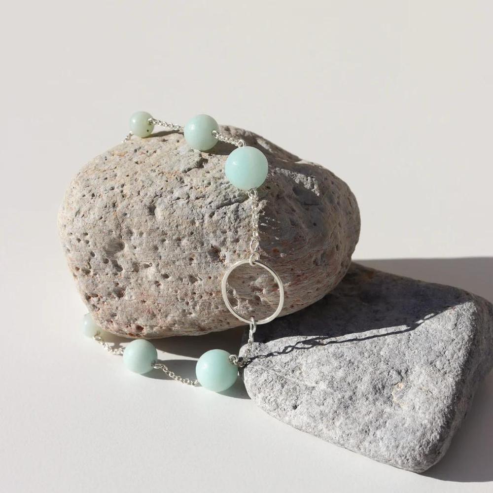 La Pierre - Amazonite Sterling Silver Bracelet