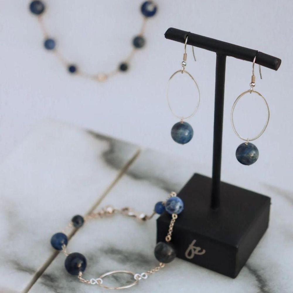 La Pierre - Kyanite Sterling Silver Earrings