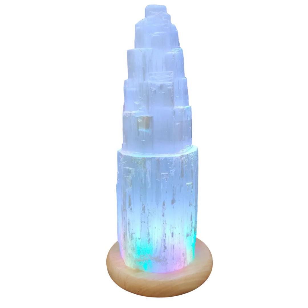 Lamp - Selenite Mood Change 15x10cm
