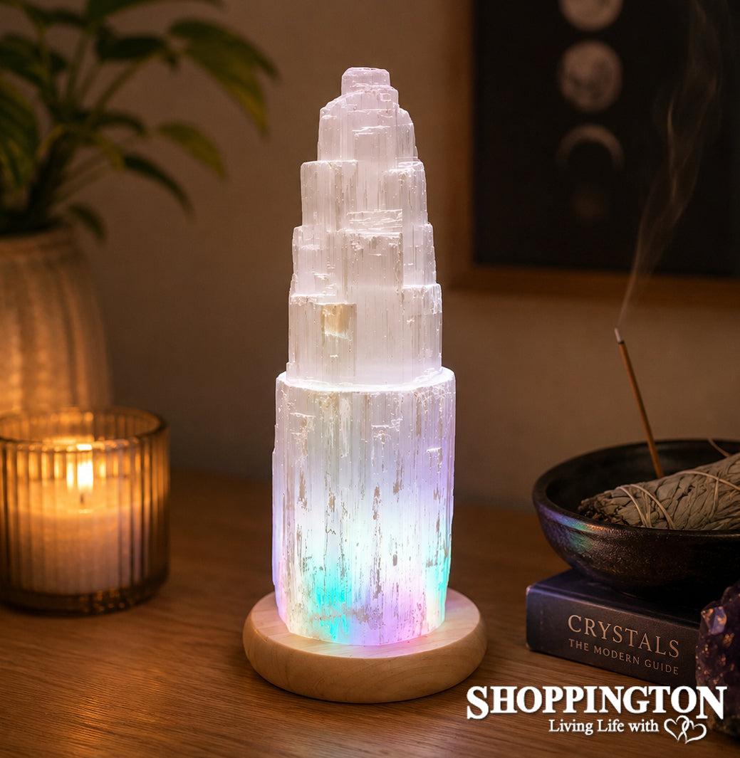 Lamp - Selenite Mood Change 15x10cm