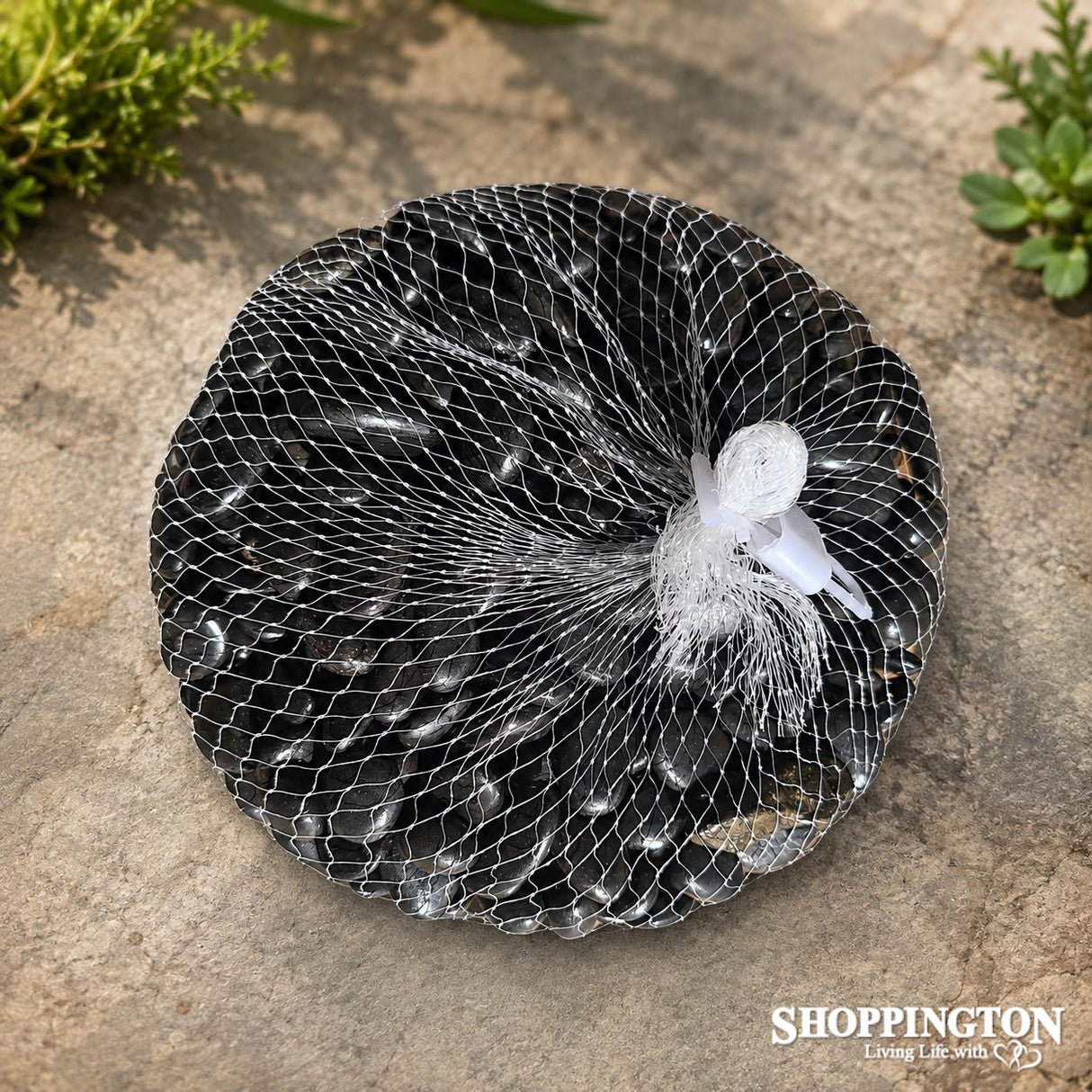 Landscape - Bag of Decorative Stones 500g - Small Black