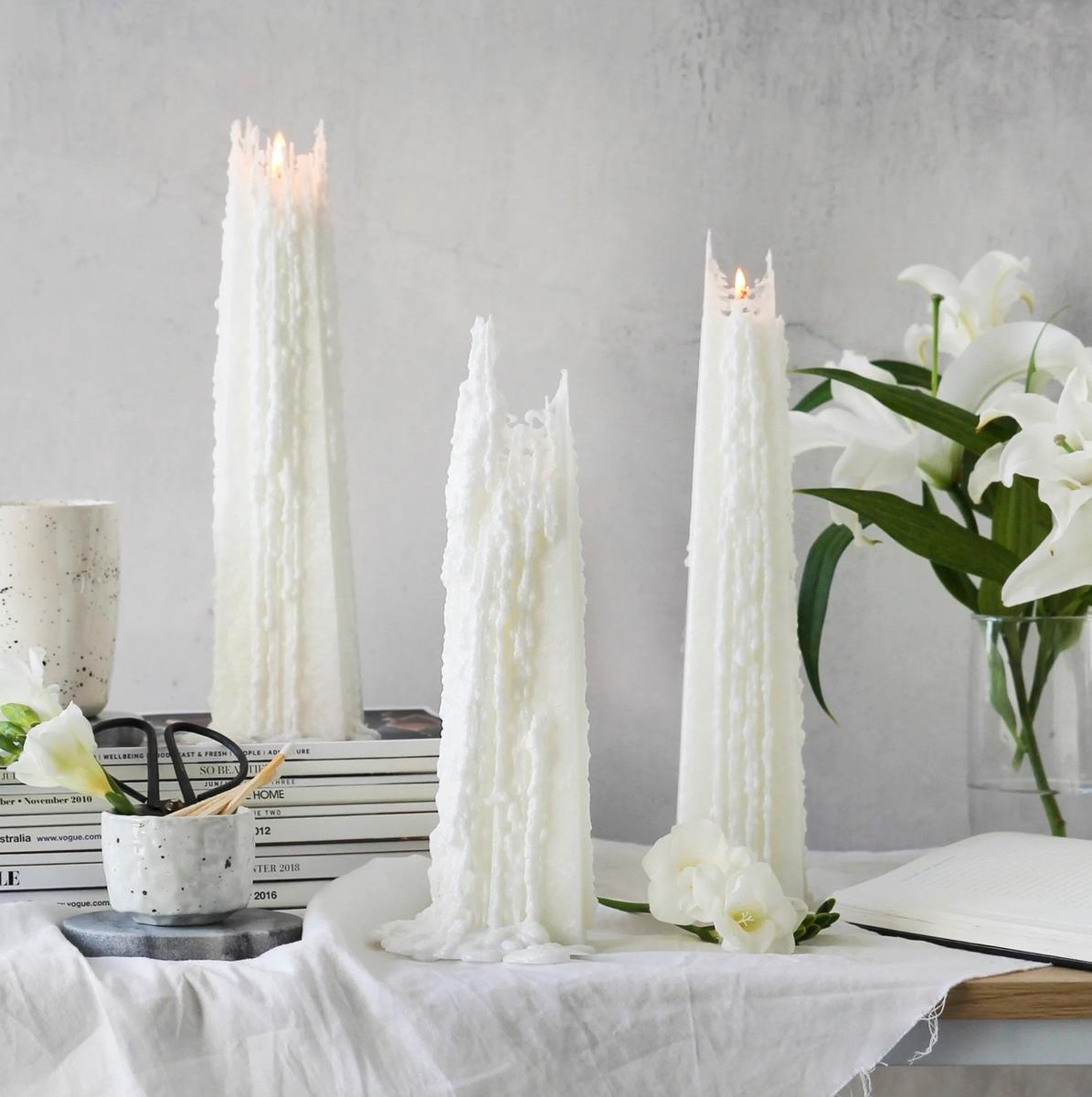 Living Light Icicle Candle - Pinot Blanc