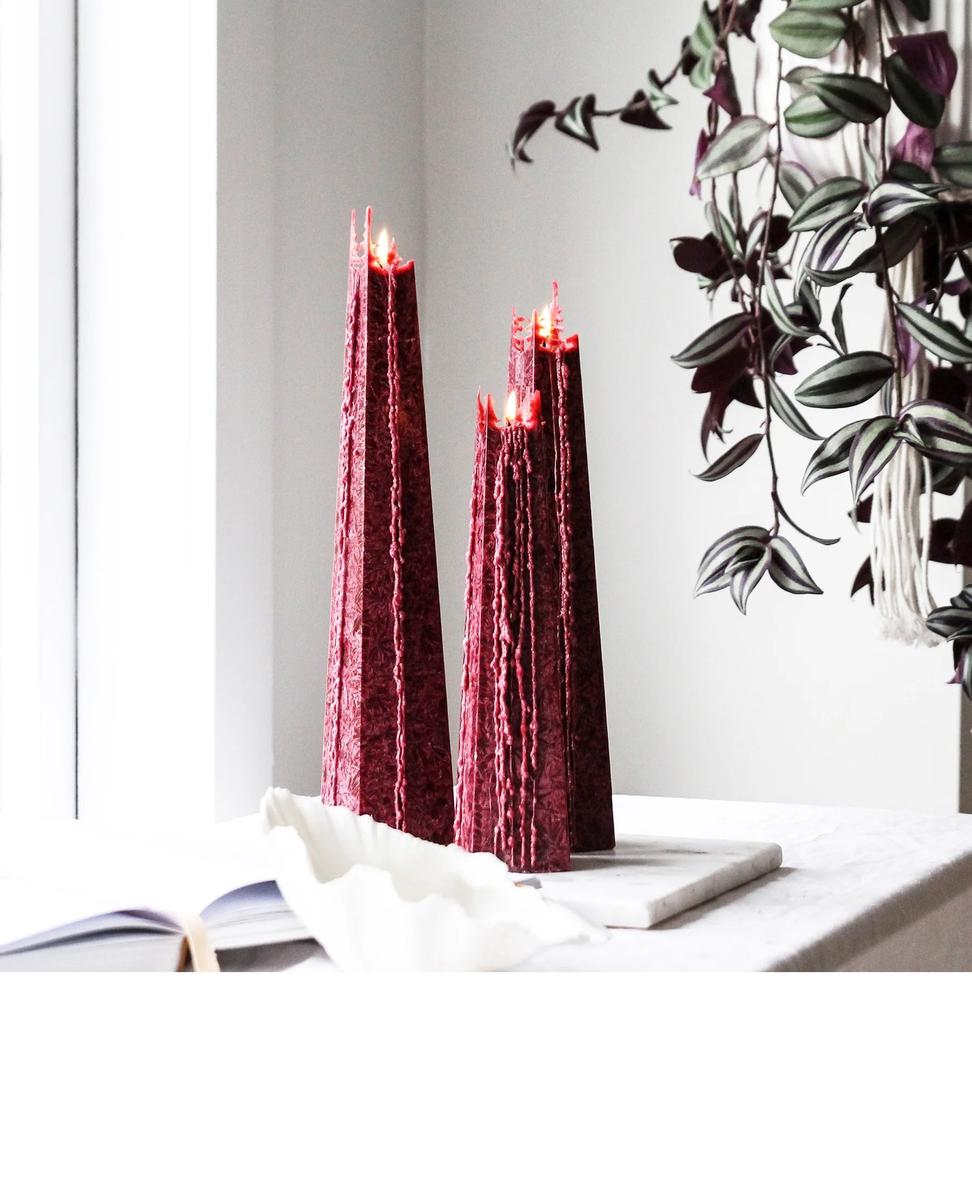 Living Light Icicle Candle - Pinot Noir