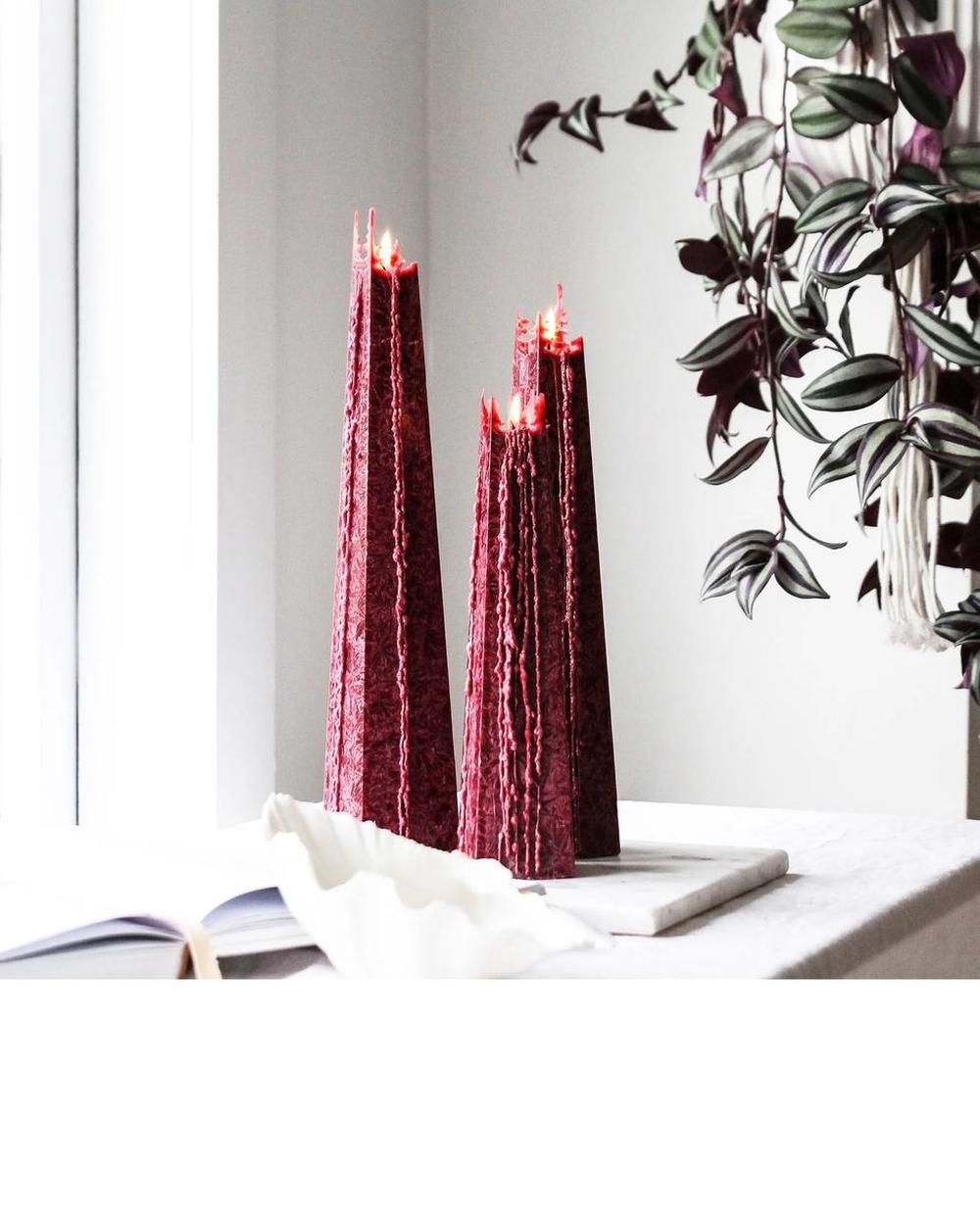 Living Light Icicle Candle - Pinot Noir