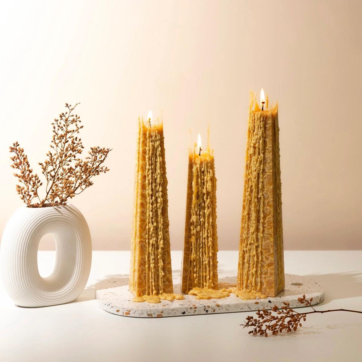 Living Light Icicle Candle - White Lily