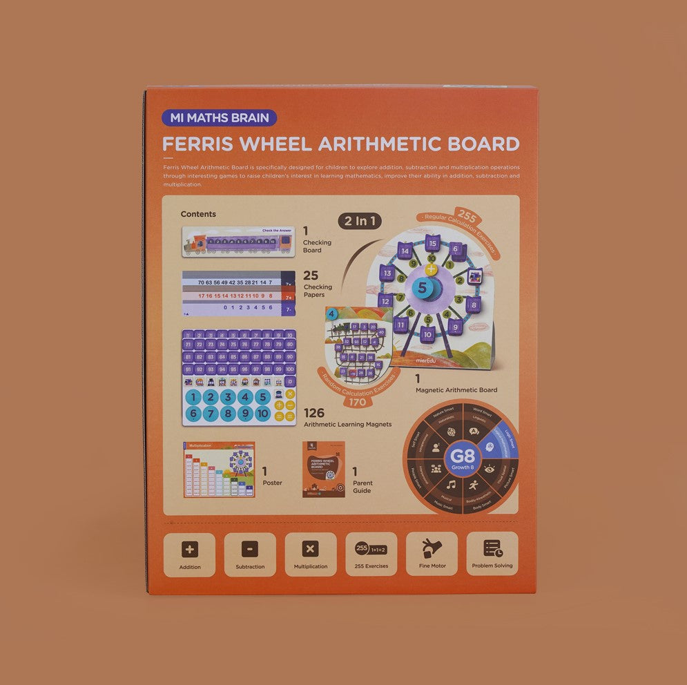 Mi Maths Brain - Ferris Wheel Arithmetic Board (Magnetic)