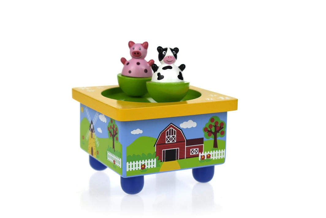 Dancing Farm Wind Up Music Box