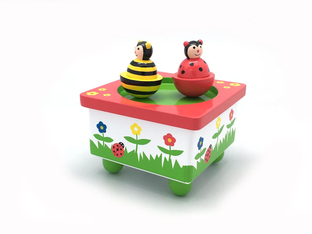 Dancing Bee  & Ladybug Wind Up Music Box