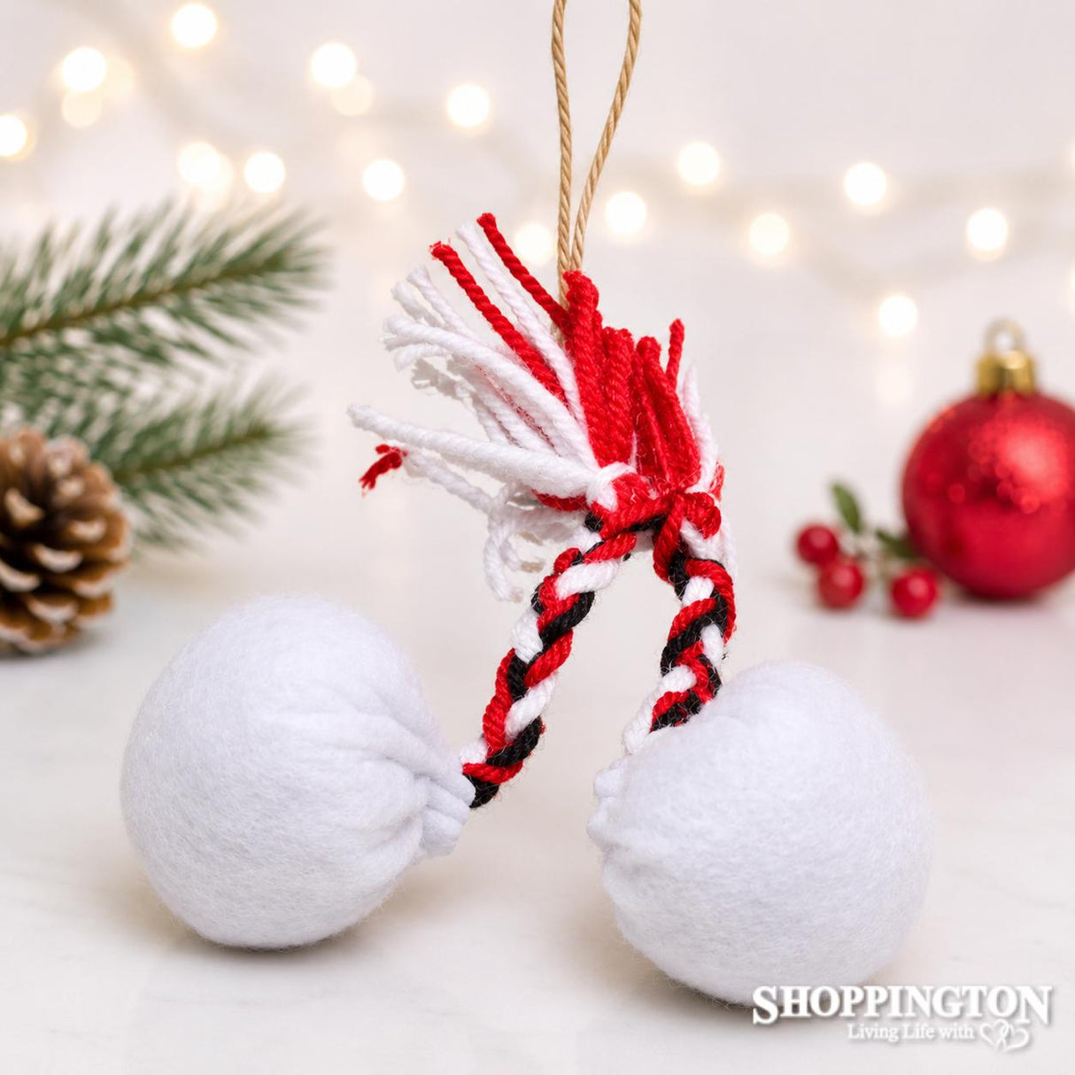 Maori Poi Christmas Decoration