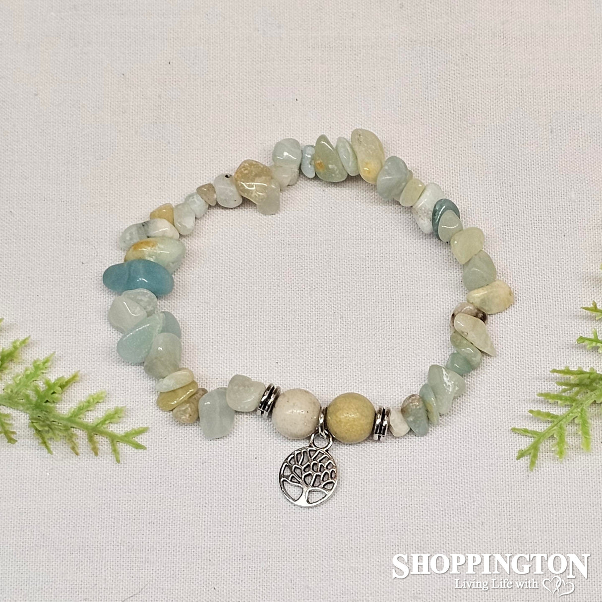 Tree of Life Gemstone Bracelets - Amazonite