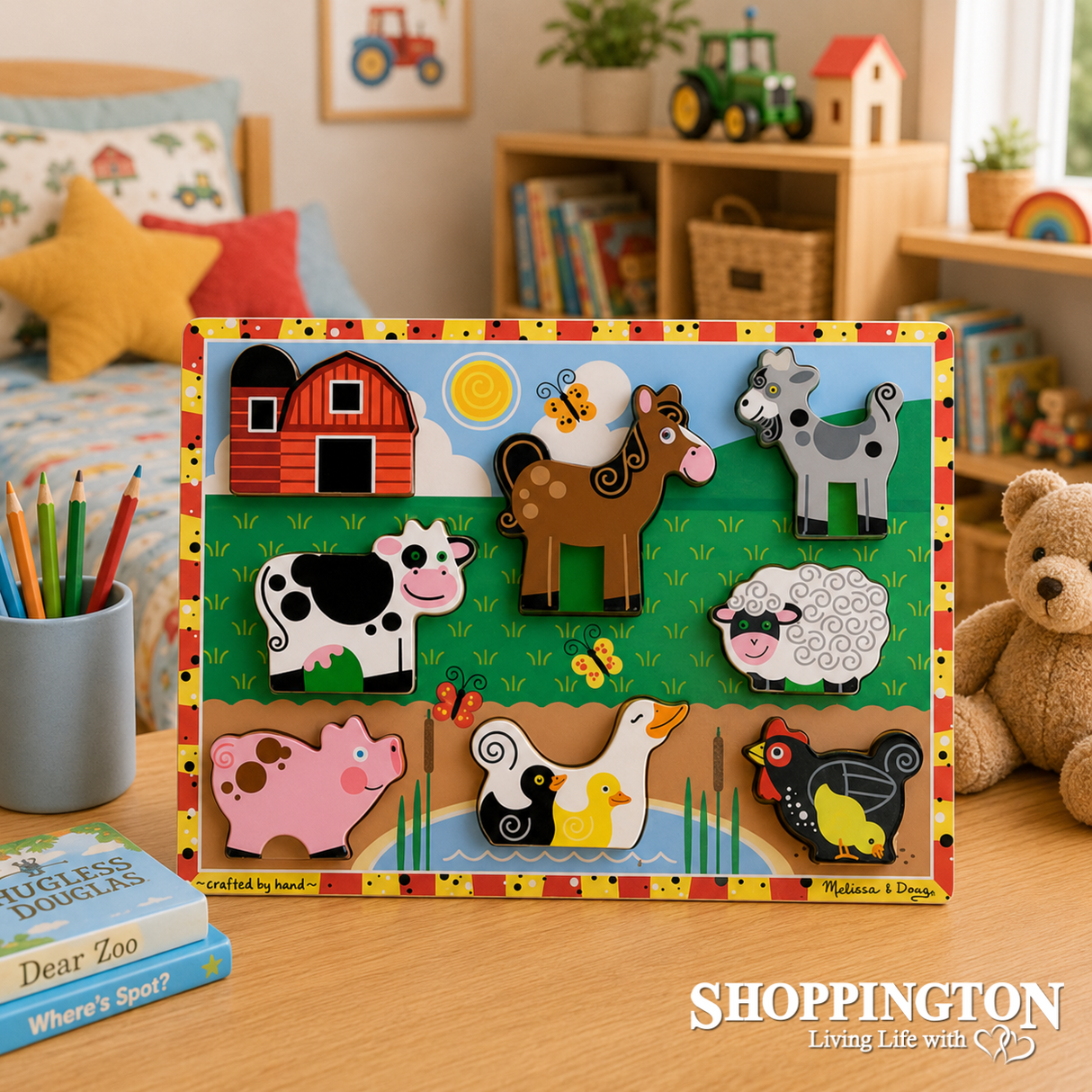 Melissa & Doug - Chunky Wooden Puzzle / Farm