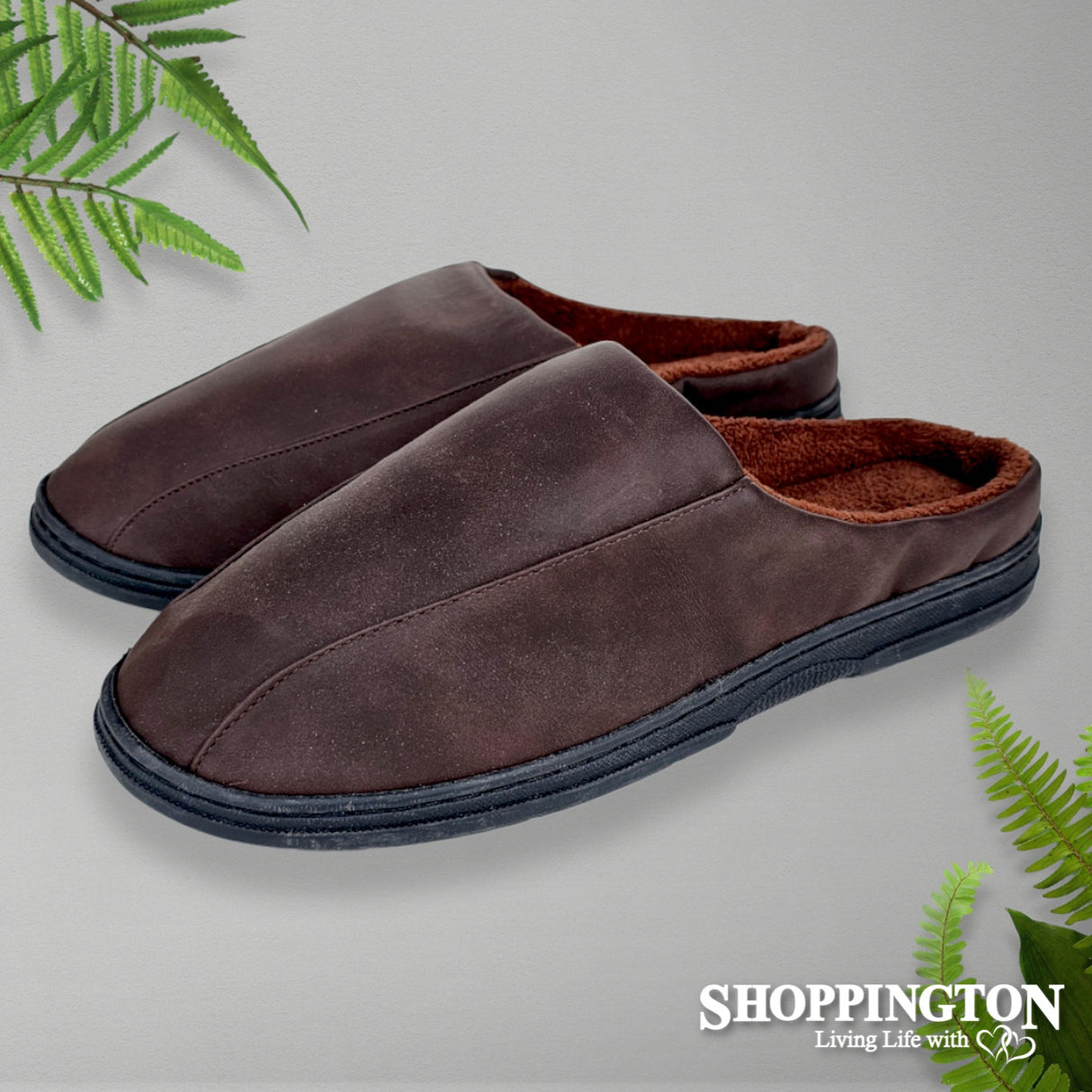 Memory Foam Slippers - Chocolate Sherpa