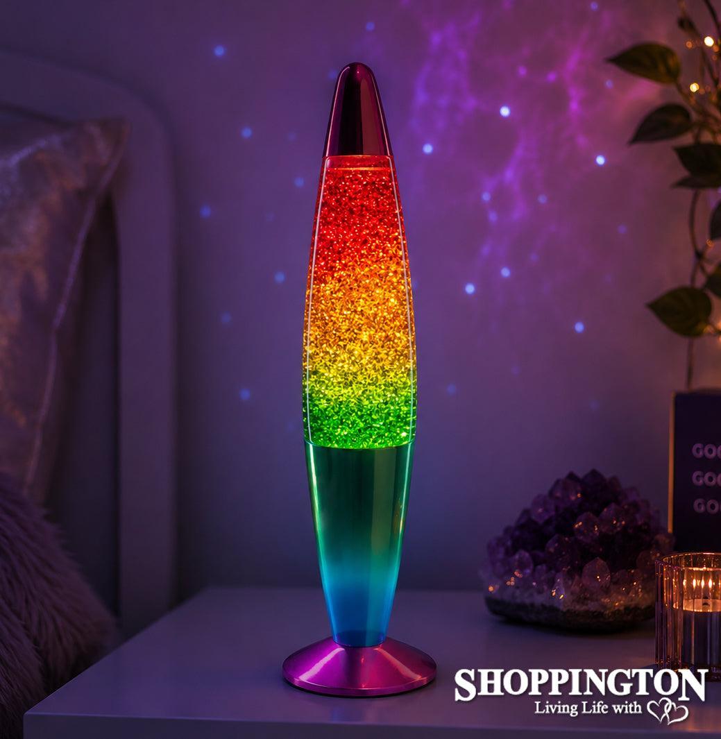 Metallic Motion Lava Lamp - Rainbow Glitter