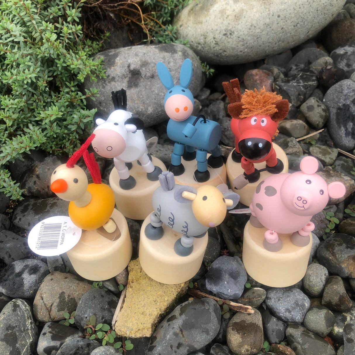 Wooden Push Puppets