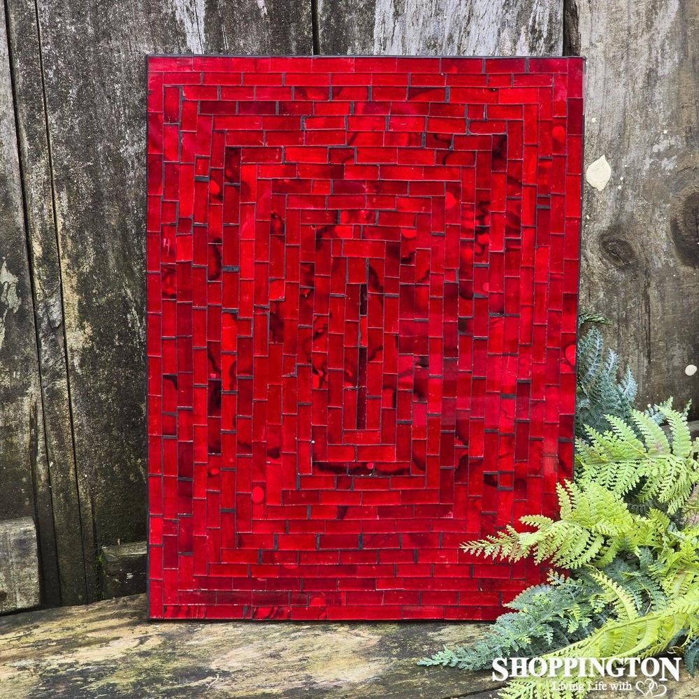 Mosaic Placemat 30cm x 40cm / Red