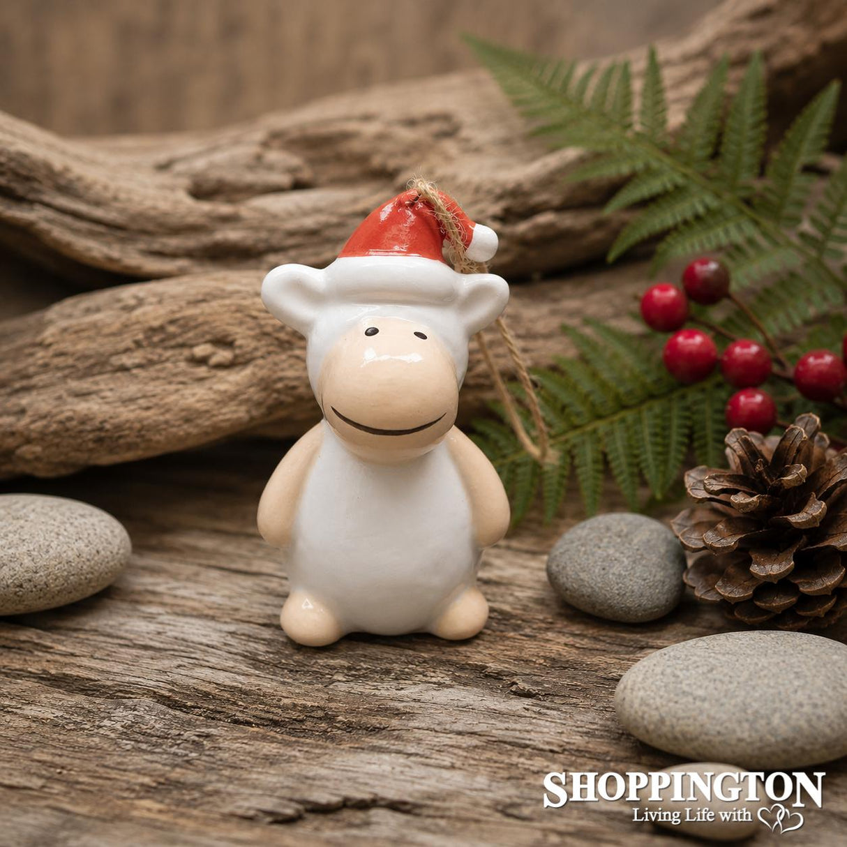 NZ Ceramic Christmas Decoration - Sheep