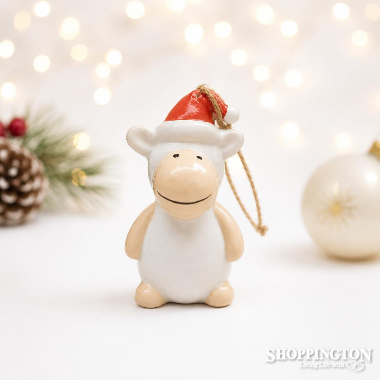 NZ Ceramic Christmas Decoration - Sheep